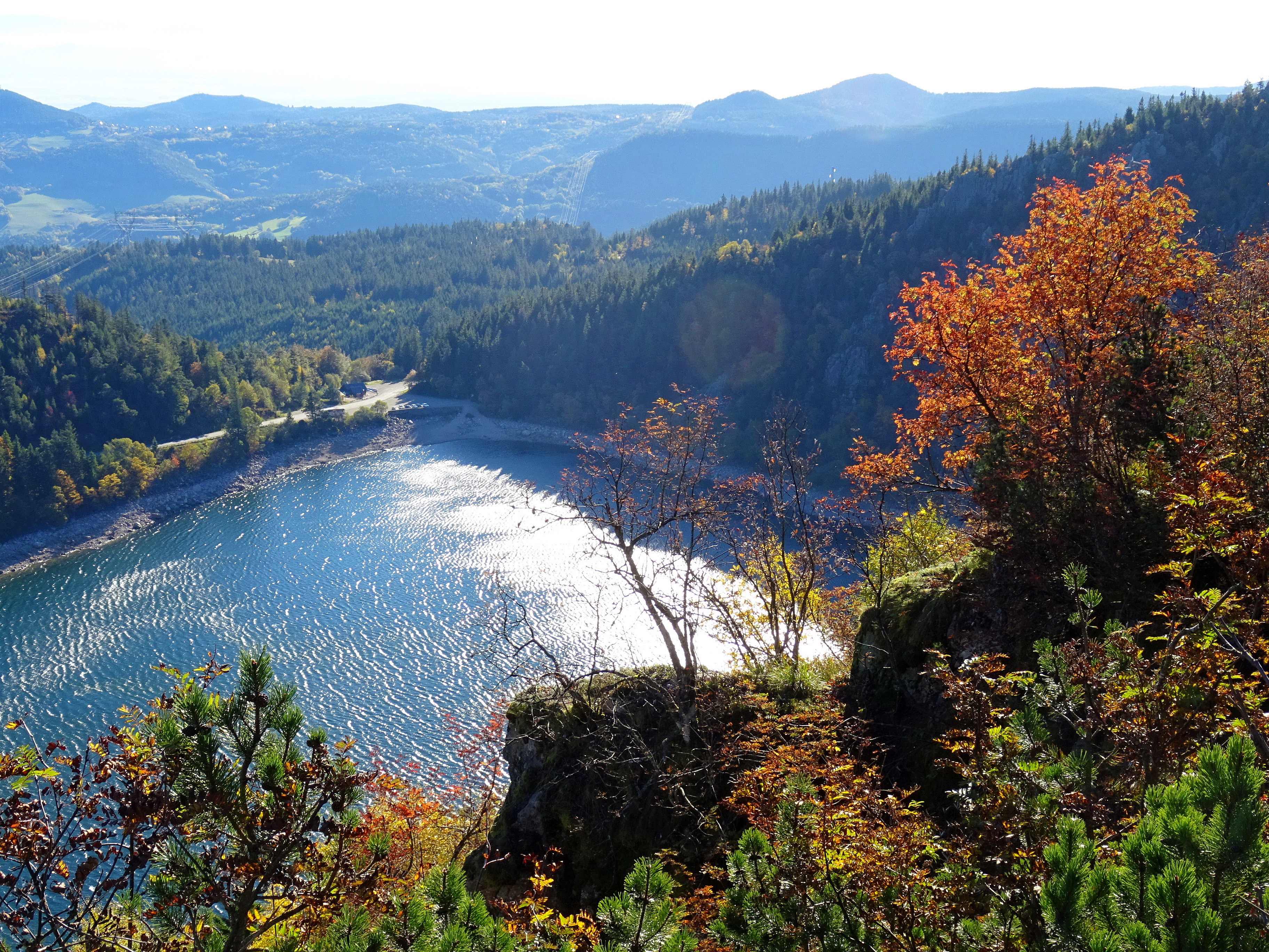 Lac Blanc (71 m), nejhlubší jezero Vogéz