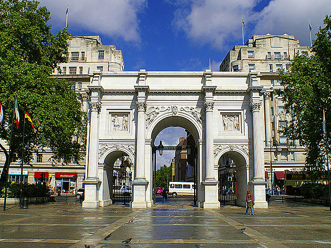 V severozápadním rohu Hyde Parku se nachází Marble Arch