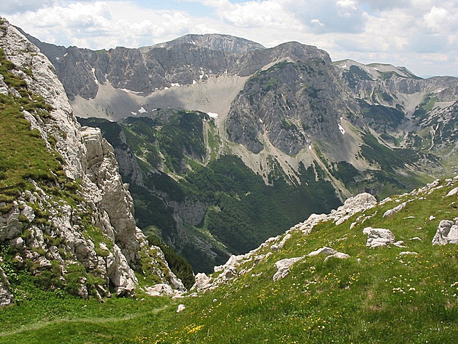 Vrchol Maglić v národním parku Sutjeska