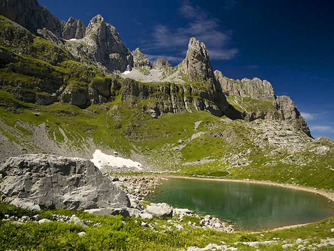 Horské jezero v Prokletých horách