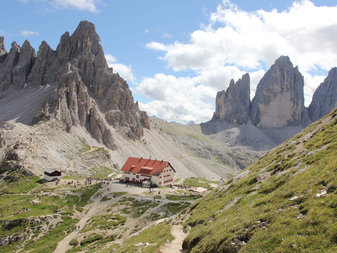 Chata Rifugio A. Locatelli, Sextenské Dolomity