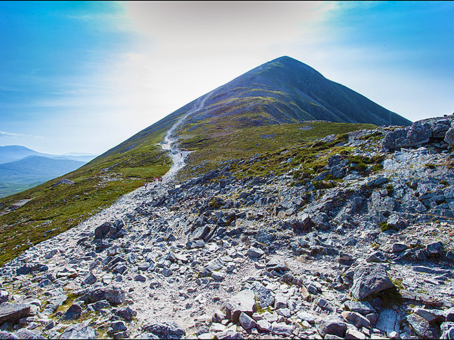 Svatá poutní hora Croagh Patrick