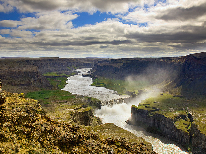 Jökulsárgljúfur je součástí NP Vatnajökull