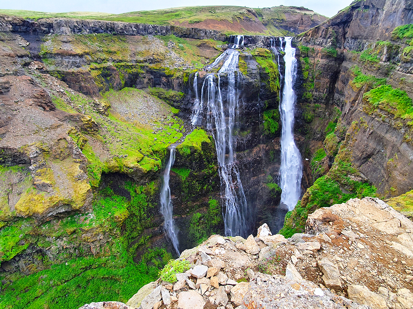 Glymur, druhý nejvyšší vodopád Islandu