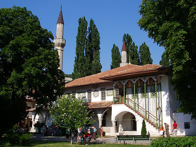 Bachčisaraj - budovy Chánova paláce