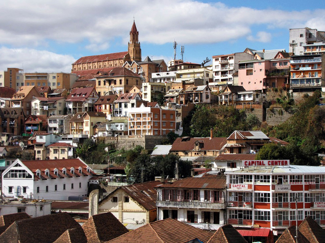 Antananarivo je hlavní město Madagaskaru