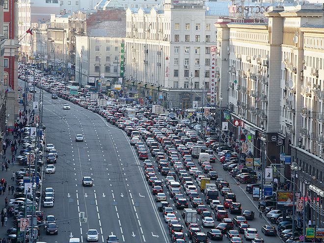 Rušná Tverská ulice