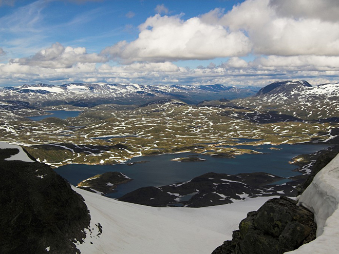 Sognefjell z masivu Fannaråken