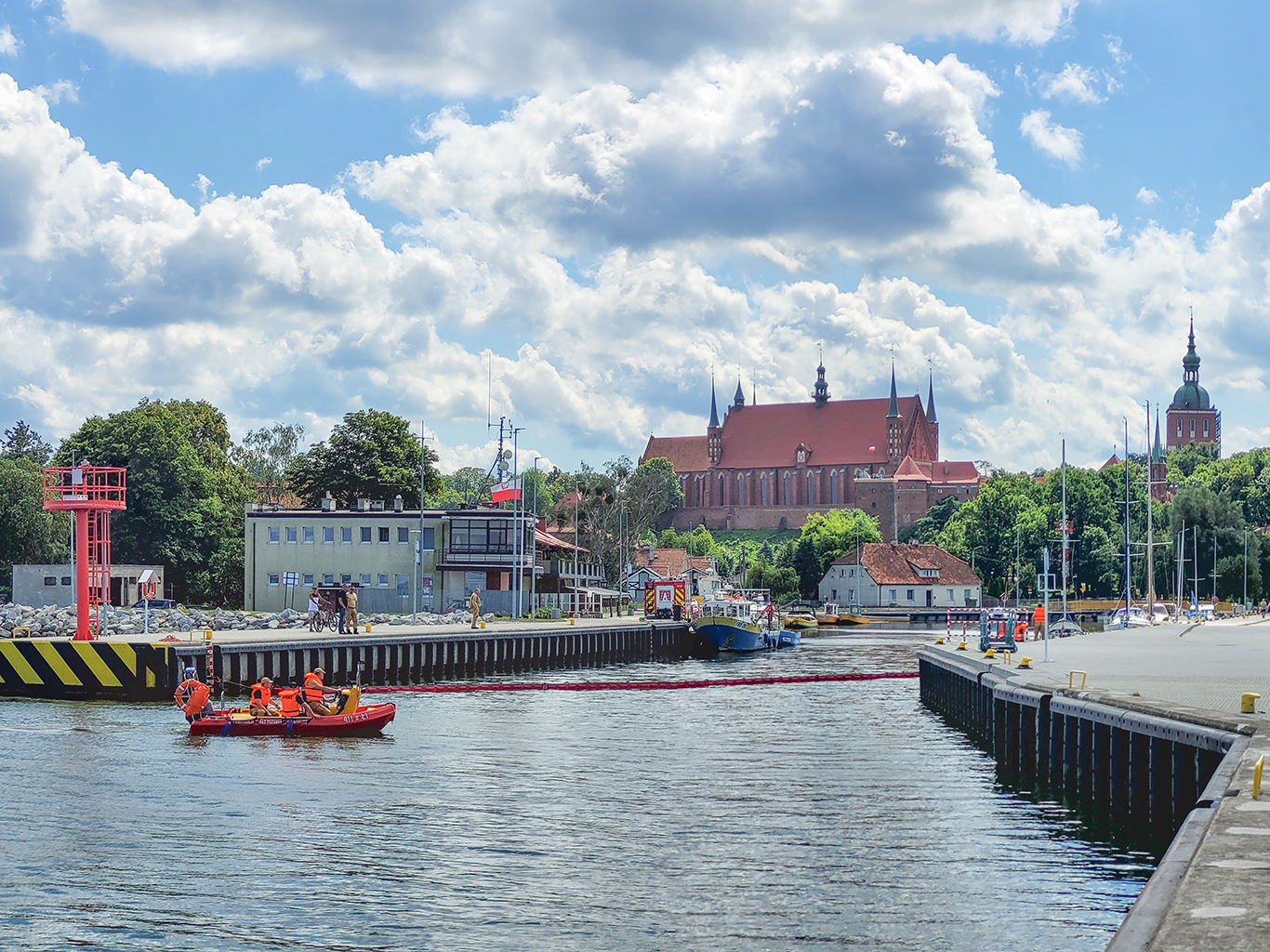 Malebné městečko Frombork se nachází u Viselského zálivu