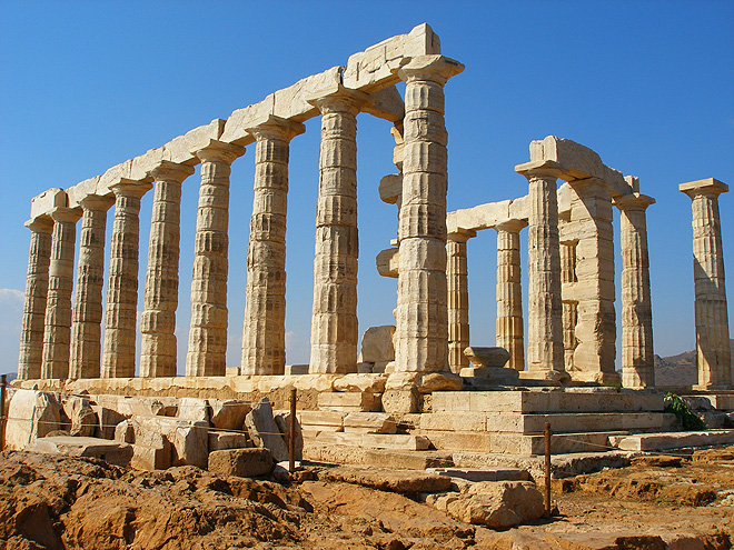 Apollónův chrám na mysu Sounion