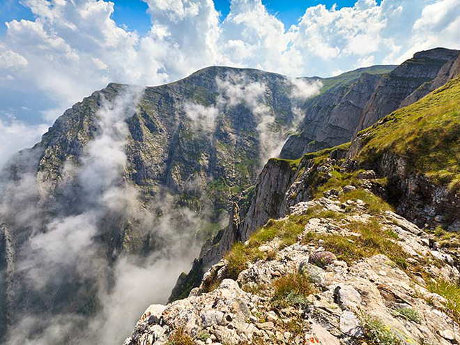 Pohoří Bucegi v centrálním Rumunsku