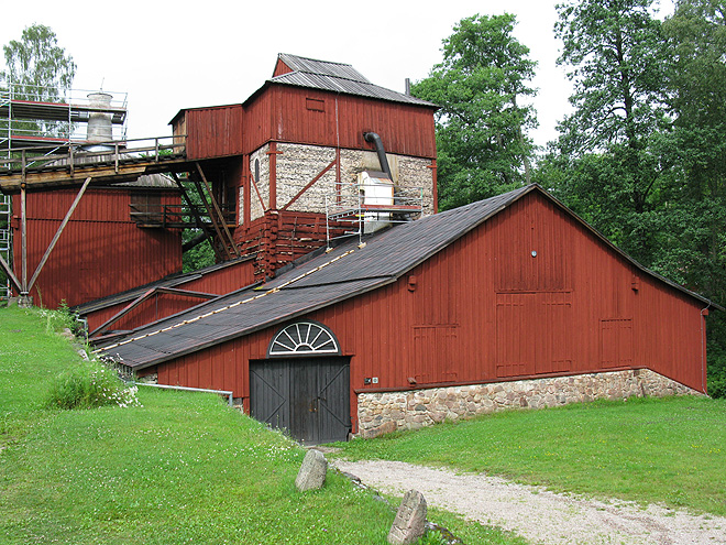 Historická huť Engelsbergs bruk, založená roku 1681