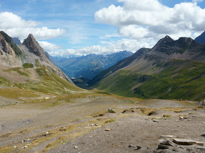 Col de la Seigne je bránou do údolí řeky Aosta