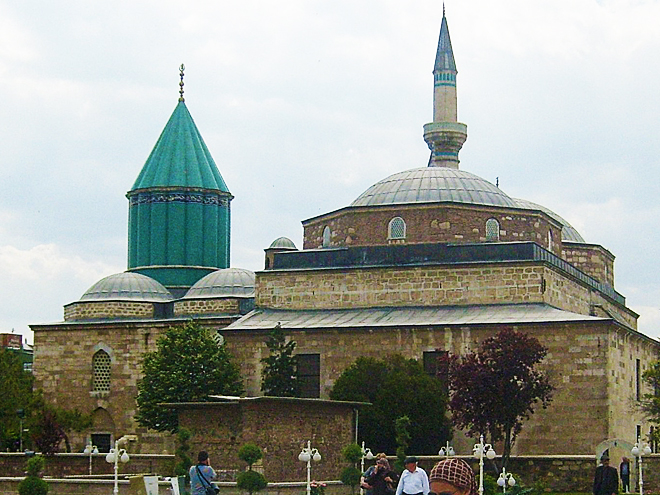 Mauzoleum Mevlana v Konyi, perla seldžucké architektury