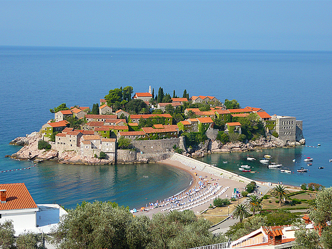 Ostrůvek Sveti Stefan