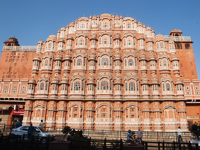 Hawa Mahal neboli "palác větrů" nechal vystavět maharádža pro své manželky