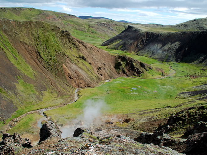 Z túry do údolí Reykjadalur