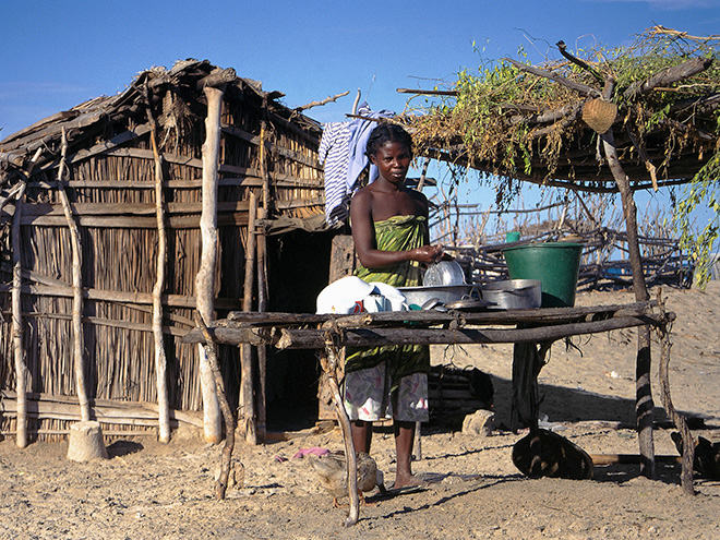 Kuchyňské práce na jihozápadě Madagaskaru