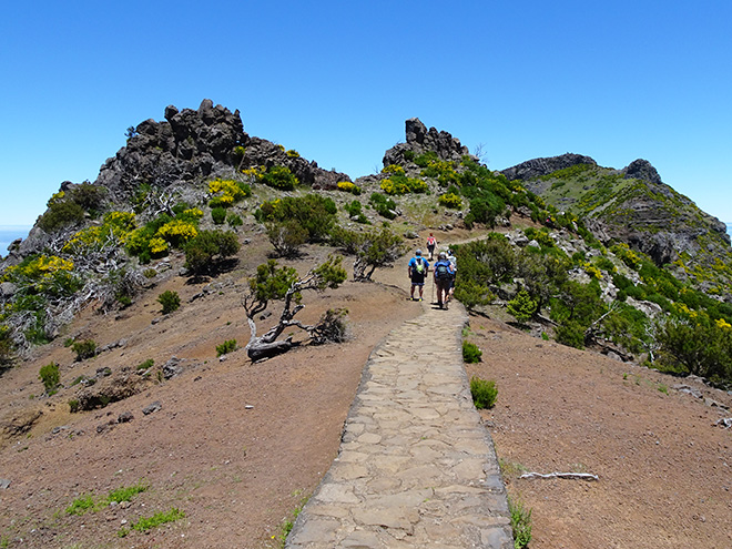 Cestou na nejvyšší horu ostrova, 1 862 m vysokou Pico Ruivo