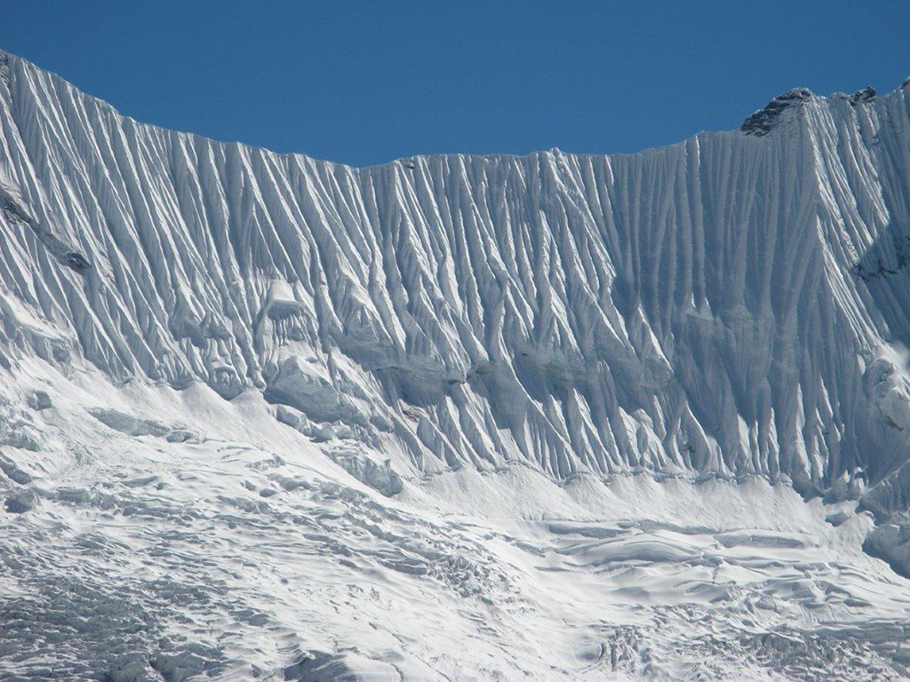 Některé horské hřebeny v oblasti Mt. Everestu tvoří úžasné varhany