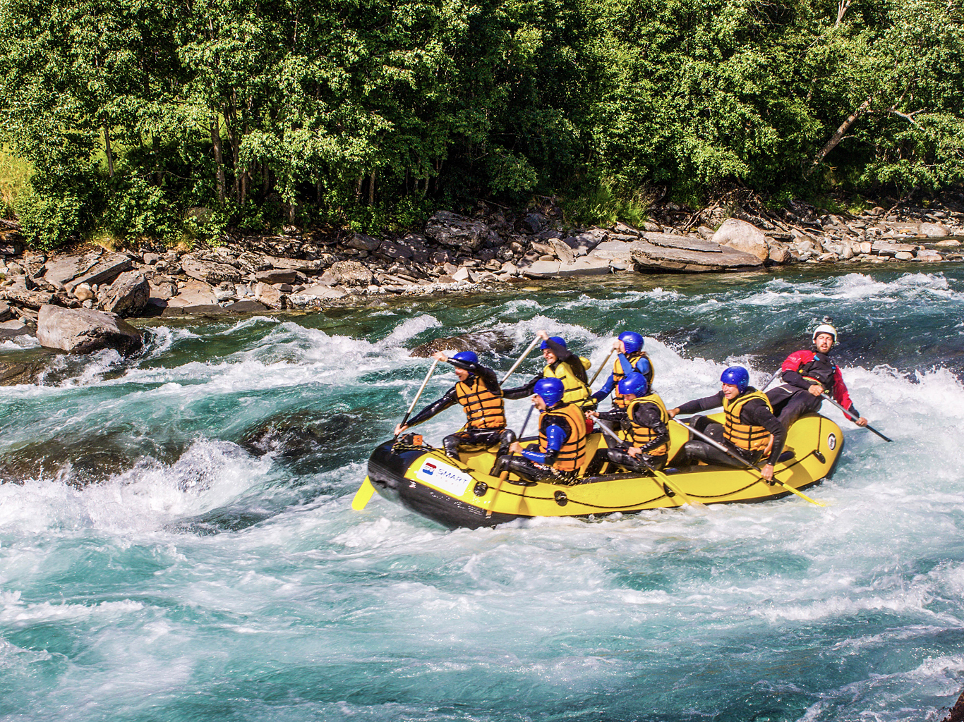 Dobrodružný rafting na řece Sjoa