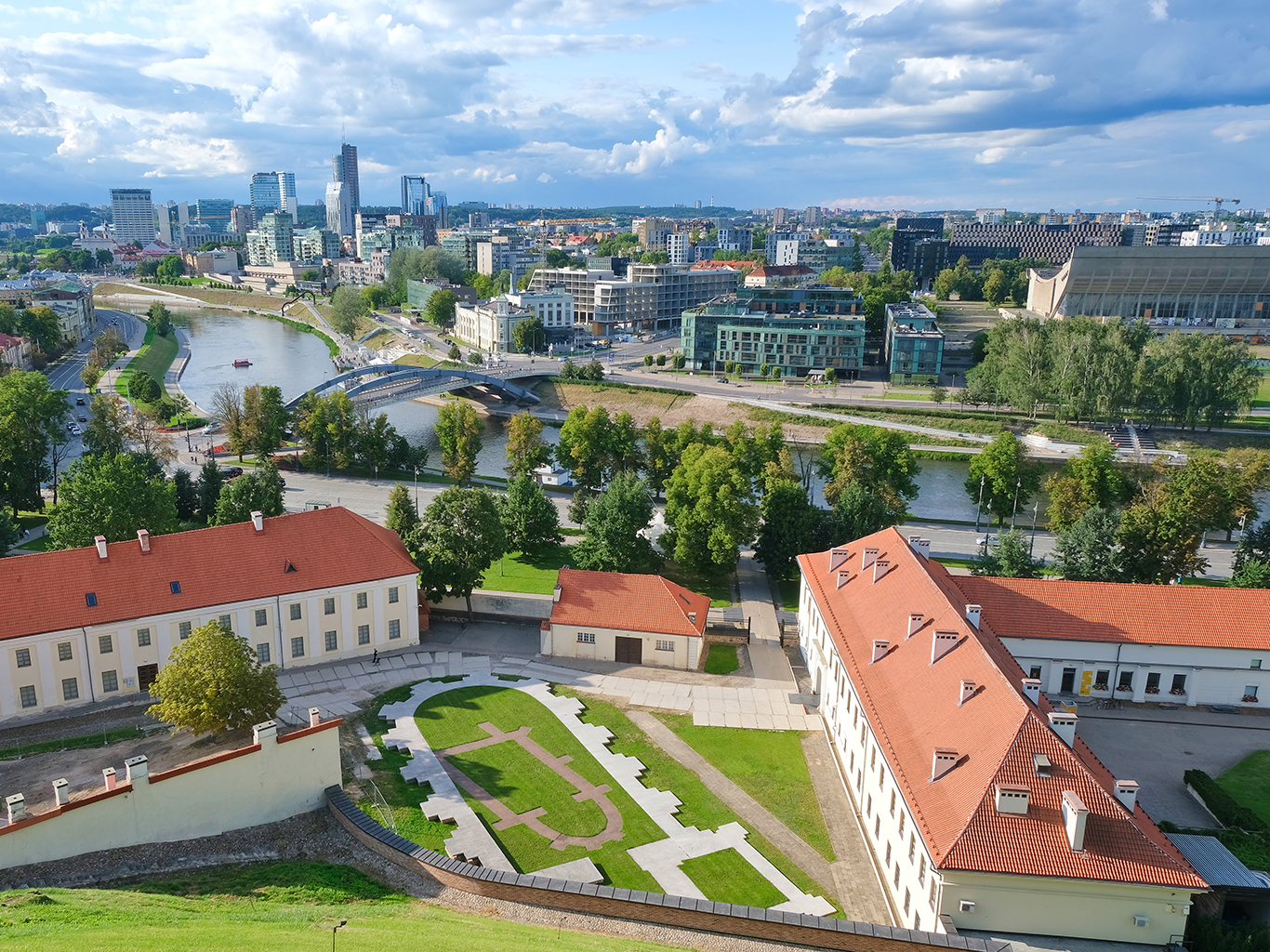 Pohled na Vilnius z Gediminova vrchu