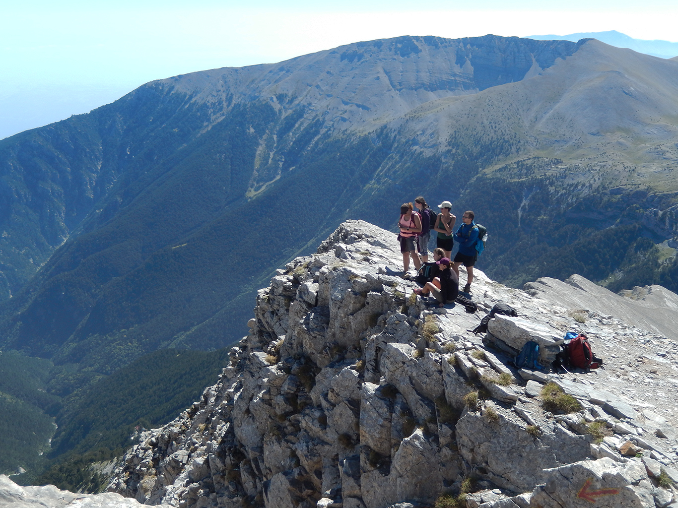 Skala (2 866 m), jeden z nejvyšších vrcholů v pohoří Olympos