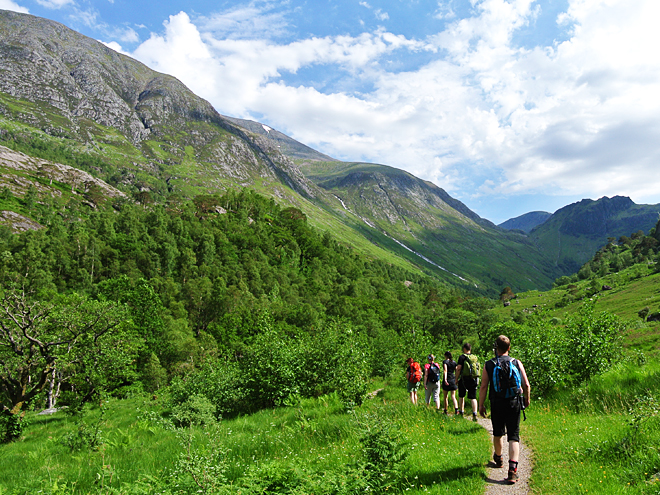 Túra ledovcovým údolím Glen Nevis