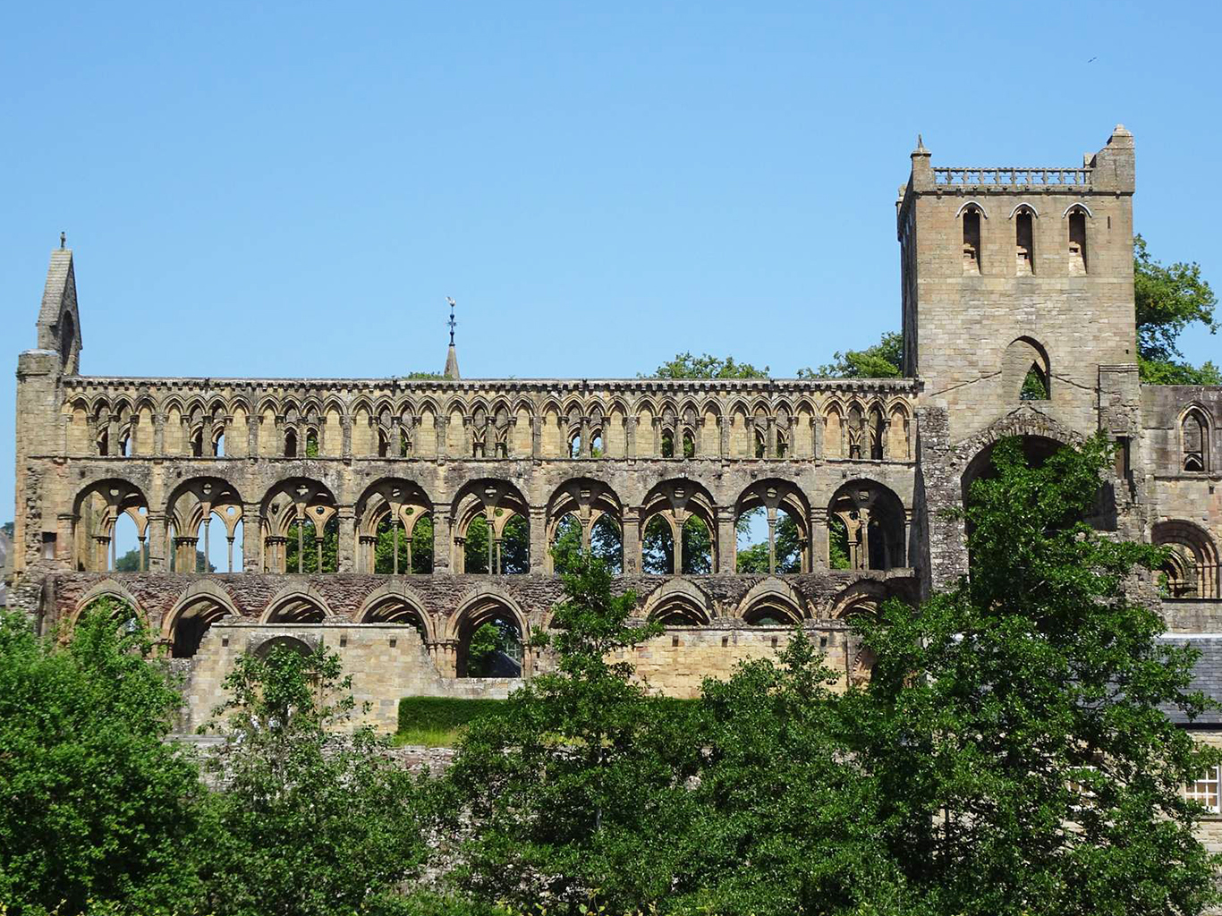 Fotopauza u Jedburgh Abbey