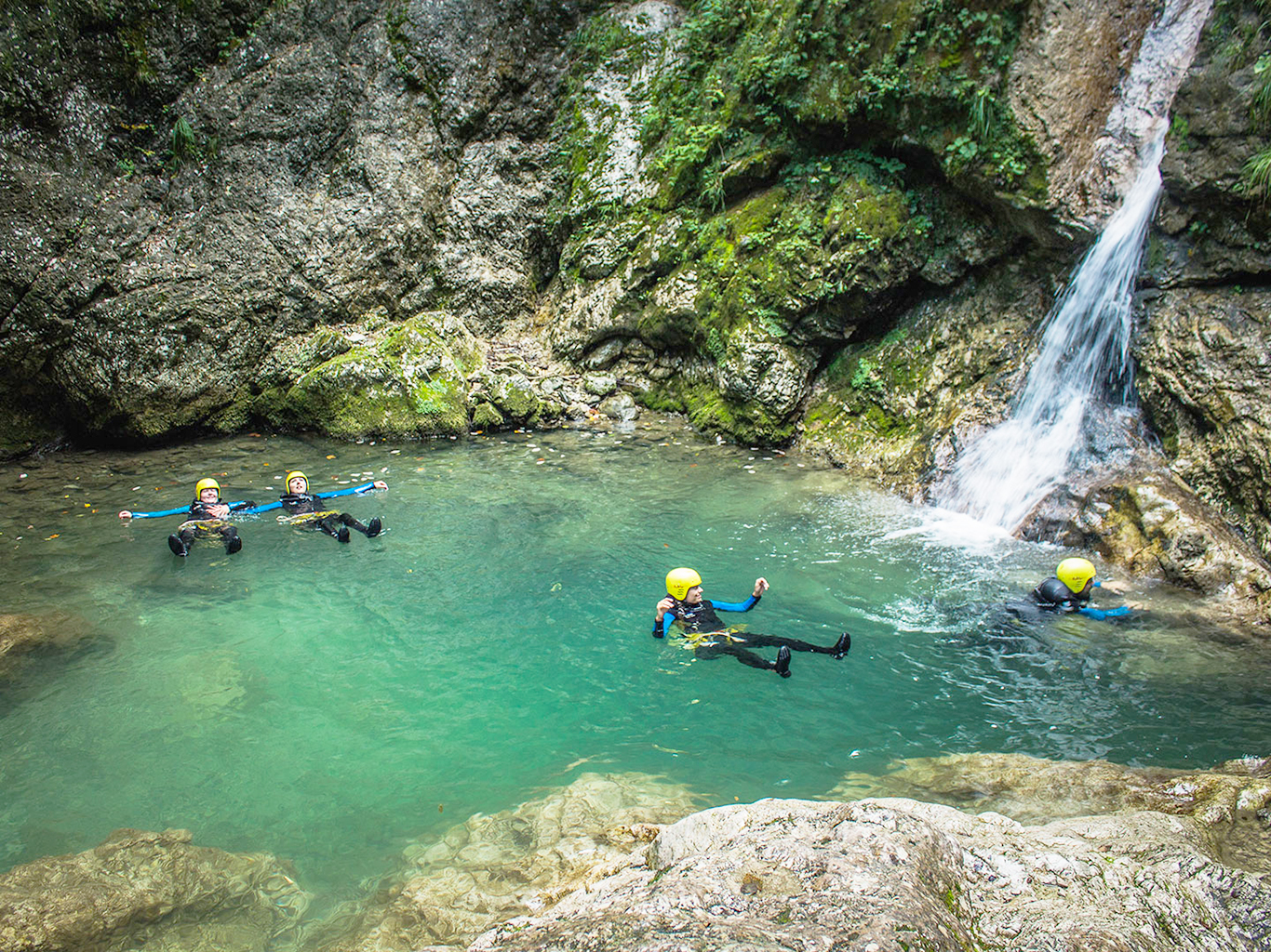 Fakultativní canyoning v kaňonu Sušec