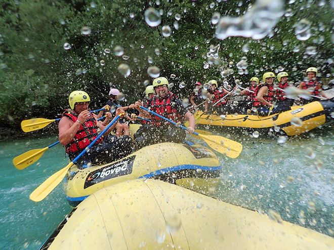 Rafting na řece Soča je osvěžující zážitek