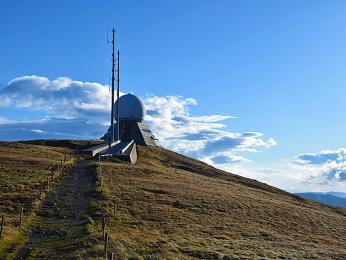 Nejvyšší vrchol Grand Ballon s meteorologickou stanicí