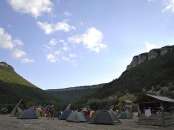 Oáza kľudu v našom stanovom mestečku