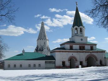 Park Kolomenskoe v zimě