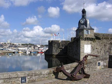 Concarneau je třetí největší rybářský přístav ve Francii