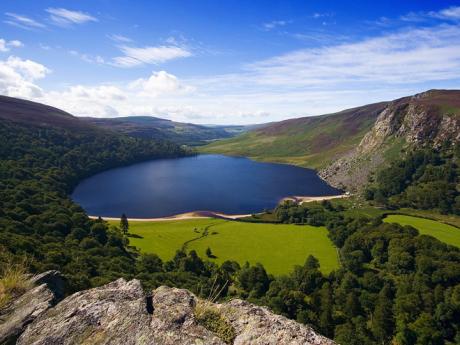 Wicklow Mountains patří k nejvyšším pohořím v Irsku