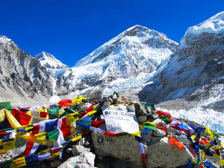 Základní tábor Hillaryho a Tenzinga, kteří jako první vylezli na Everest