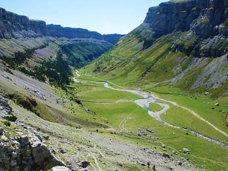 Pyrenejský kaňon Ordesa - jeden z nejkrásnějších evropských kaňonů