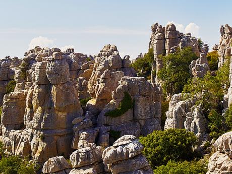 Rozsáhlé skalní město se zvětralými vápencovými skalami, El Torcal