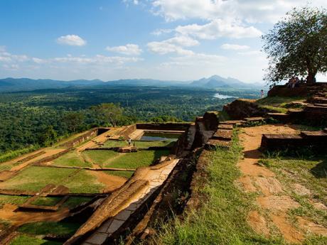 Na vrcholku hory Sigiriya dříve stával královský palác