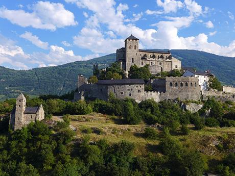 Starověká bazilika Valère u švýcarského Sionu