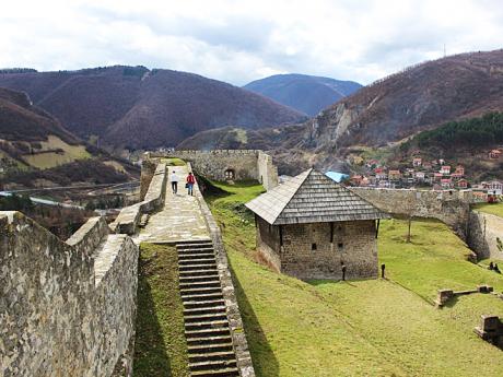 Pozůstatky nedobytné středověké pevnosti v Jajce