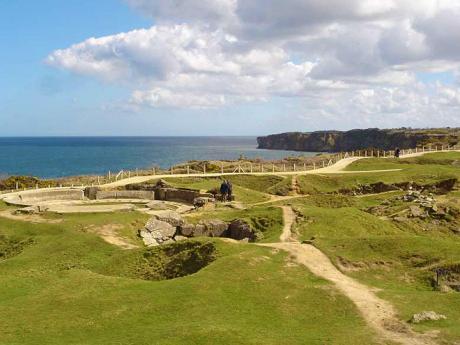 Pointe du Hoc - bojiště 2. světové války
