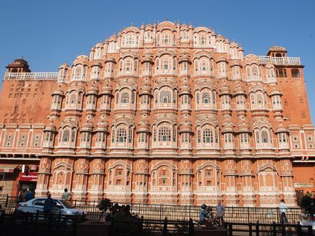 Hawa Mahal neboli "palác větrů" nechal vystavět maharádža pro své manželky