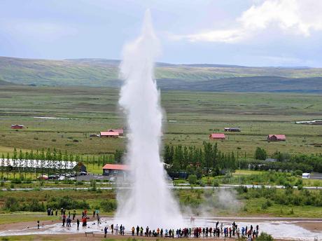 Výtrysk gejzíru Strokkur