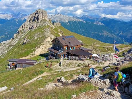 Sestup k chatě Rottwandhütte