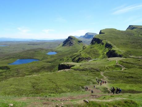 Túra přes pozoruhodné skalní formace Quiraing na ostrově Skye