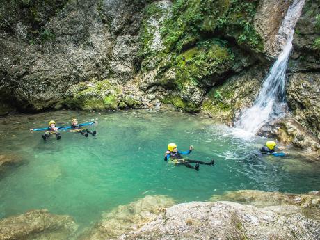 Fakultativní canyoning v kaňonu Sušec