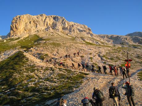 Výstup na vrchol Triglav od Vodnikova domu